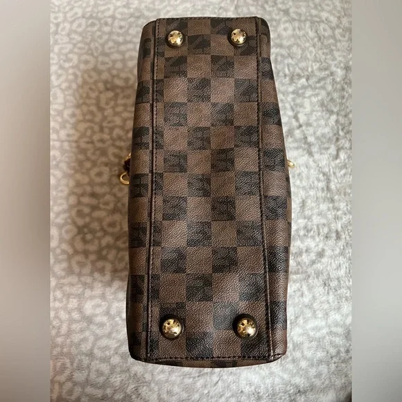 MICHAEL KORS Brown Checkered Purse